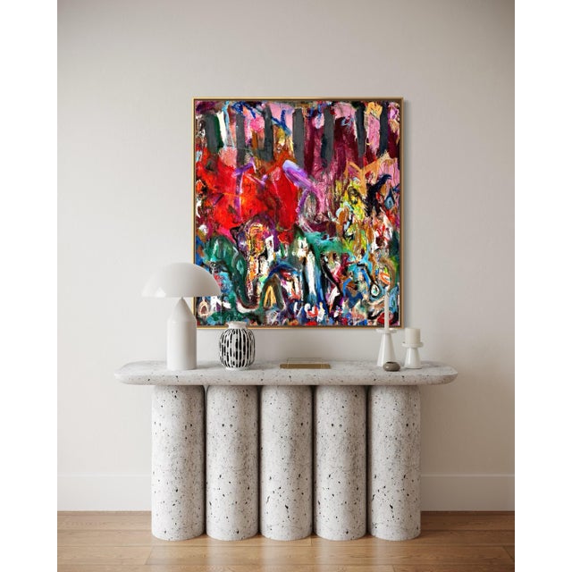 Abstract Chic and Bold Modern Abstract Painting For Sale - Image 3 of 9