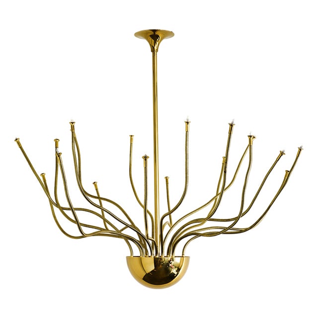 Large Medusa Ceiling Lamp from Florian Schulz, 1980s For Sale