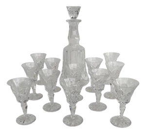 Crystal Liqueur Service Camargue Model from Saint Louis, 1970s, Set of 13