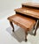 French Nesting Tables in Nutwood, 1950s, Set of 3 For Sale - Image 14 of 15