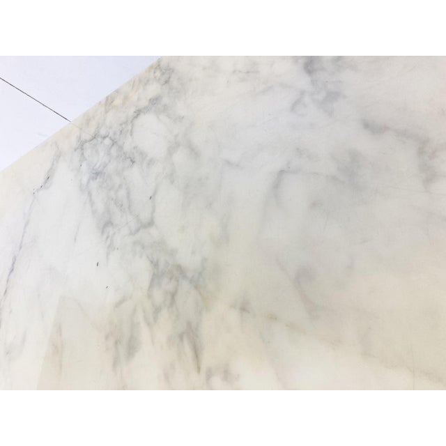 Vintage White Marble Coffee Table, 1960s For Sale - Image 9 of 11