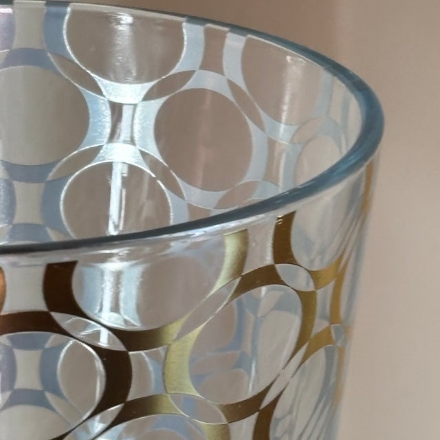 Vintage Mid-Century Modern-Style Glass Wine Cooler For Sale - Image 16 of 17