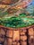 2020s Serg Graff “Golden Voyage” Original Oil Painting Ship at Sea Round Wood Frame For Sale - Image 5 of 7