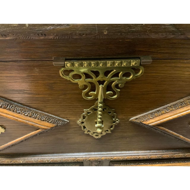 20th Century Dutch Style Oak Chest For Sale - Image 11 of 14