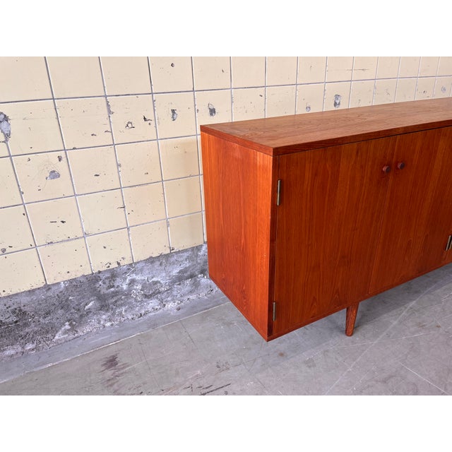 Wood Vintage Sideboard in Teak Veneer, 1960s For Sale - Image 7 of 11