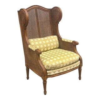 Vintage Louis XVI Cane Accent Chair For Sale