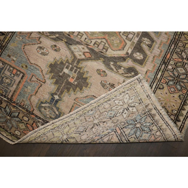 Malayer Square Scatter Size Rug rug no.j5083 For Sale In New York - Image 6 of 7