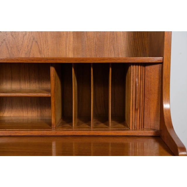 Brown Mid-Century Teak Shelf by Johannes Sorth for Bornholm, Denmark, 1960s For Sale - Image 8 of 18