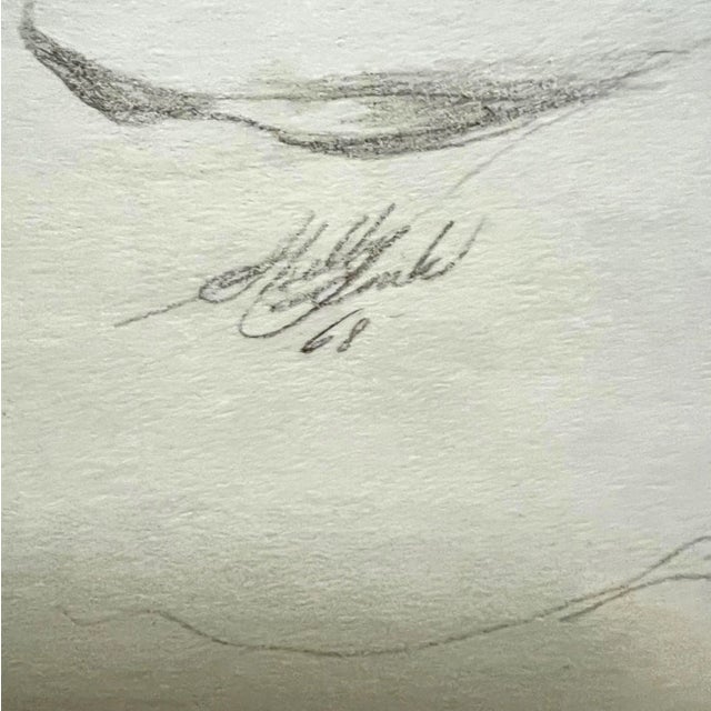 1968 Artist’s Proof Figurative Nude Print “Stretching” Signed Shelly Fink For Sale In Las Vegas - Image 6 of 7