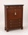 Traditional French Empire Mahogany Secretaire a Abattant With Marble Top, 19th Century For Sale - Image 3 of 10