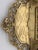 Vintage Ornate Baroque Revival Cast Brass Double Inkwell Desk Set With Porcelain Liners For Sale - Image 10 of 17