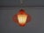 A pair of delicate spaghetti-style ceiling lamps in mint and apricot from the 1950s. Made of plastic and brass. European...