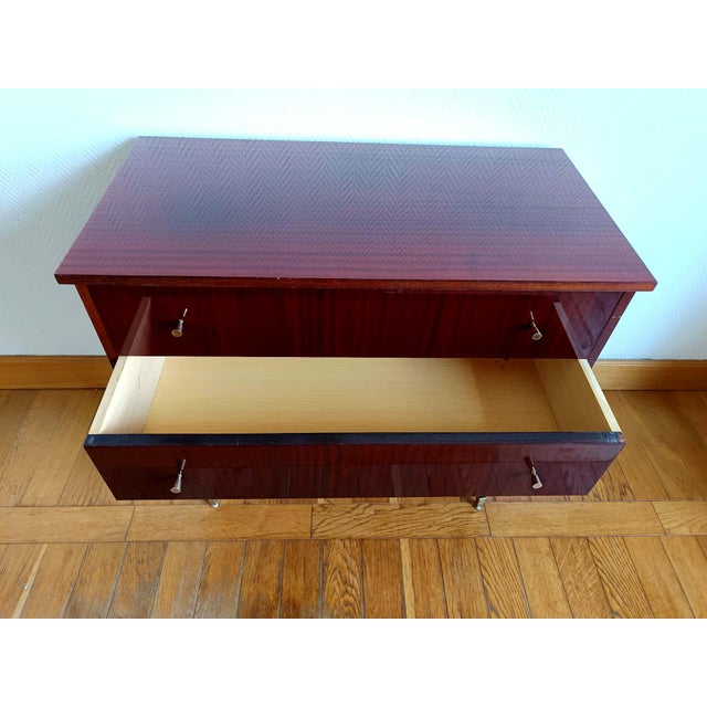 Vintage Lacquered Wooden Dressing Table, 1950s For Sale - Image 10 of 12