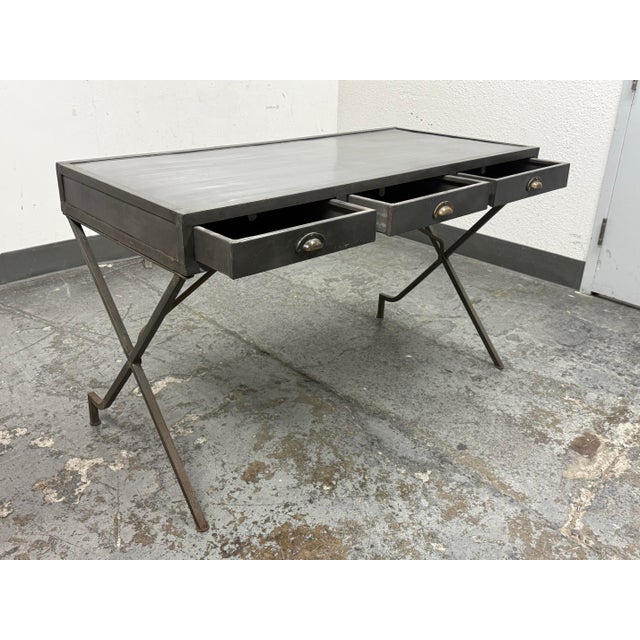 Arteriors Flint Campaign Desk For Sale - Image 4 of 12