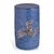 The Scalamandre zebra pattern in the color of blue denim is your fun accent table or garden seat, perfect by the chair as...