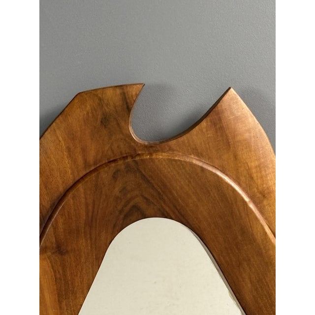 Mid-Century Biomorphic Wall Mirror, France, 1960s For Sale - Image 9 of 15