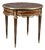 Louis XVI Marquetry and Gilt Bronze Pedestal Table with Marble Top, 1880s For Sale
