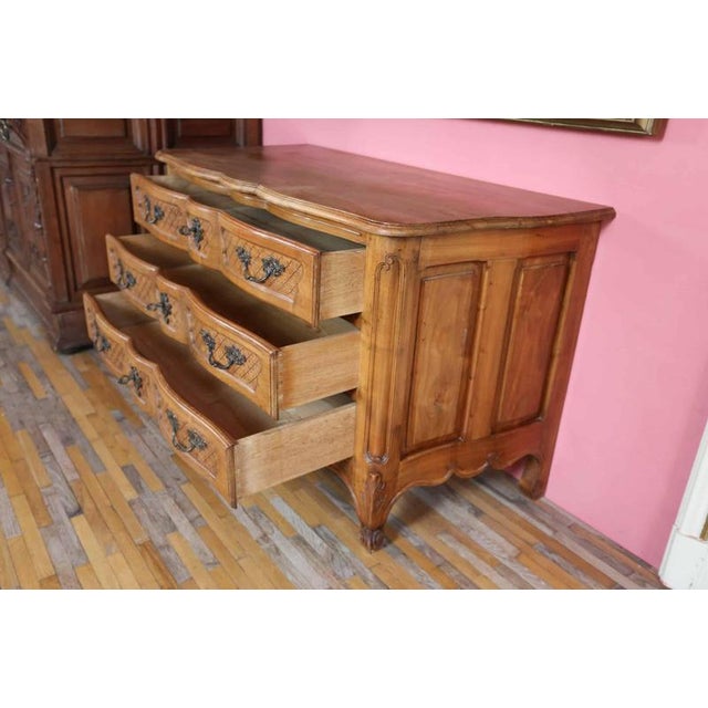 Antique Cherrywood Chest of Drawers For Sale - Image 4 of 5