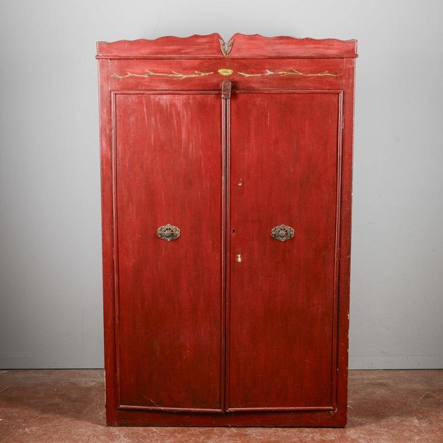 Painted Wardrobe in Wood and Metal For Sale - Image 18 of 18