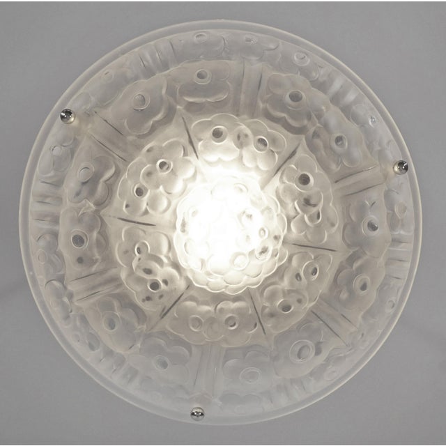 French Art Deco Pendant Light by Degue 1930 France - 2 Available For Sale - Image 6 of 12