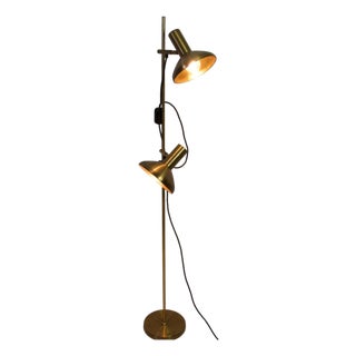 Adjustable Brass Floor Lamp, Germany, 1970s For Sale