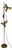Adjustable Brass Floor Lamp, Germany, 1970s For Sale