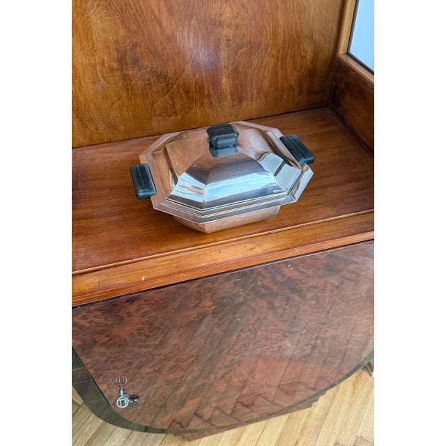 Metal Vintage French Art Deco Serving Platter, 1930s For Sale - Image 7 of 7