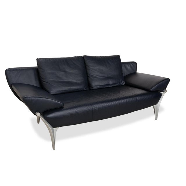Modern 1600 Three-Seater Sofa in Leather from Rolf Benz For Sale - Image 3 of 18