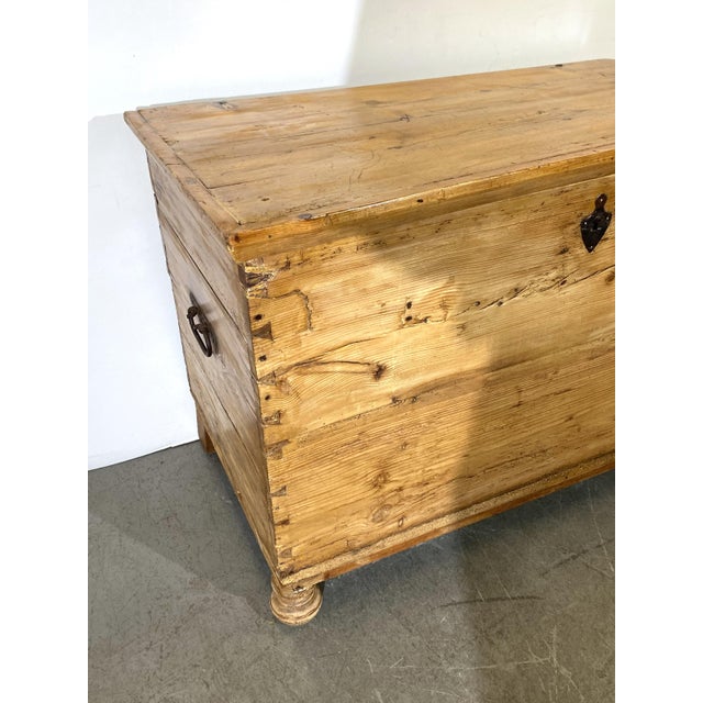 19th Century German Pine Chest For Sale - Image 4 of 7