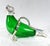 Glass Silver-Plated Green Glass Walrus Decanter Bottle For Sale - Image 7 of 9