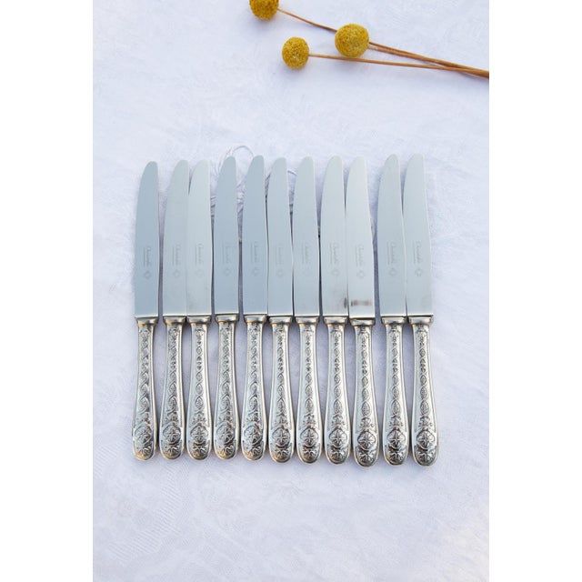 Starter or Dessert Knives for by Villeroy for Christofle, 1960s, Set of 11 For Sale - Image 6 of 6