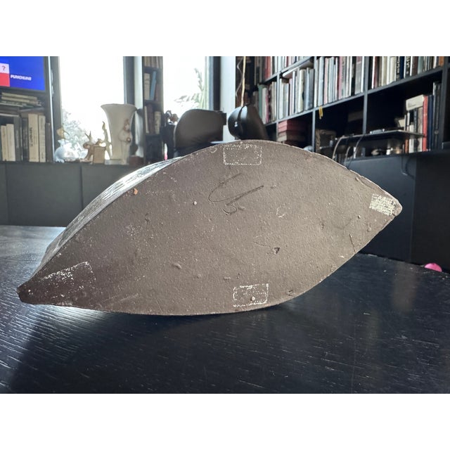 1980s Vintage Abstract Expressionist Stoneware Vase, 1980s For Sale - Image 5 of 9