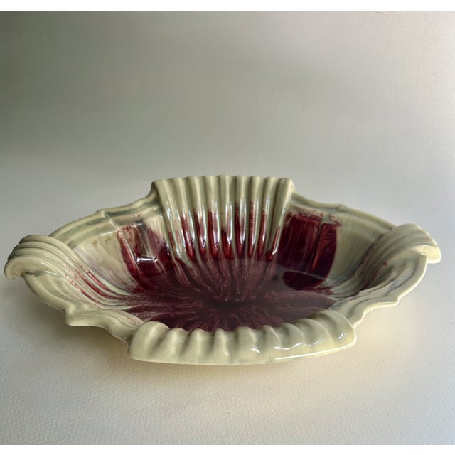 Pistachio 1940s German Art Deco Drip Glaze Celadon Art Pottery Bowl For Sale - Image 8 of 18