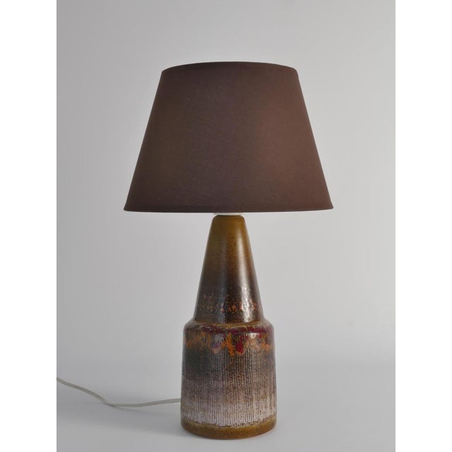 Ceramic Modern Brutalist Ceramic Table Lamp from Tilgmans, Sweden, 1960s For Sale - Image 7 of 14