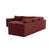 Boho Chic Willow Berry Red with Mauve Piping Modular 5-Piece Performance Velvet L Sectional For Sale - Image 3 of 5
