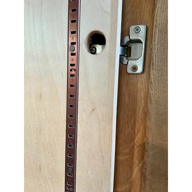 English Arts and Crafts Oak Wardrobe Cabinet Harris Lebus, London, C. 1900 For Sale - Image 17 of 17