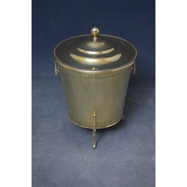 Antique Edwardian Brass Planter Coal Bucket For Sale - Image 12 of 14