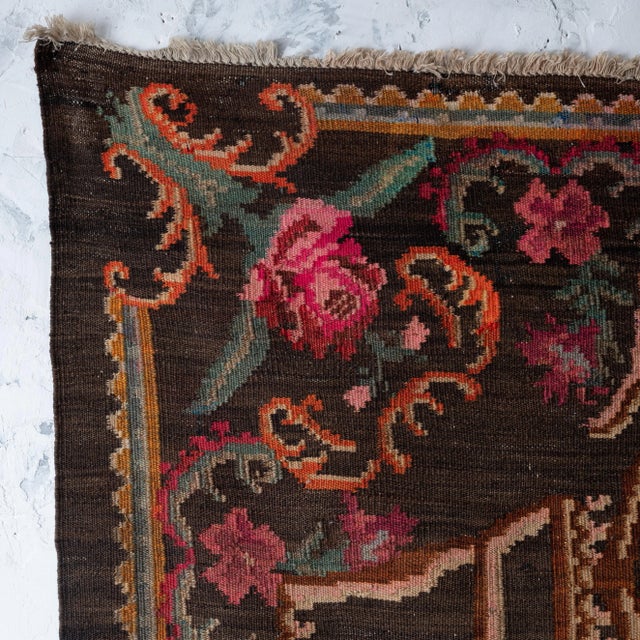 Textile Bessarabian Kilim Rug, C.1920s For Sale - Image 7 of 11