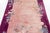 Pink 4 X 6 Antique Chinese Art Deco Pink Wool Rug With Floral Design For Sale - Image 8 of 9