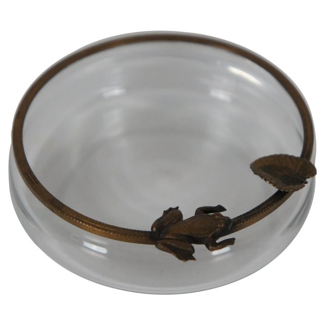 Mid-Century Modern Mid Century Artisian Glass Ashtrays - Set of 2 For Sale - Image 3 of 10