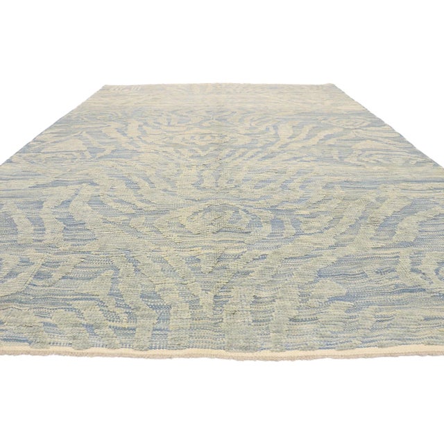 Modern Early 21st Century Vintage Turkish High-Low Textured Rug, 08'09 X 12'00 For Sale - Image 3 of 9