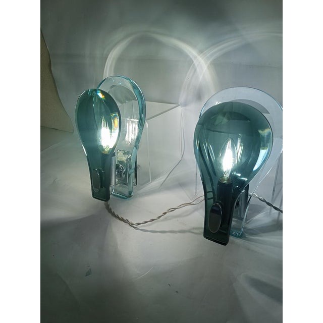 Cut Crystal Wall Lamps attributed to Fontana Arte, Italy, 1960s, Set of 2 For Sale - Image 18 of 18