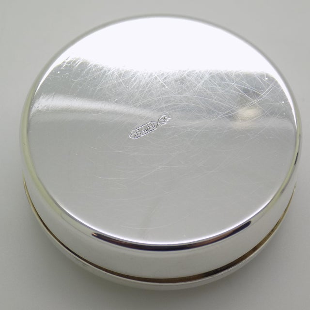 Vintage Italian Handmade Genuine Silver Fruit Design Pill Snuff Trinket Box, Made in Padua (Italy) For Sale - Image 9 of 12