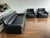 Iconic Roche Bobois Leather Sofa & Chair Set For Sale In Seattle - Image 6 of 10