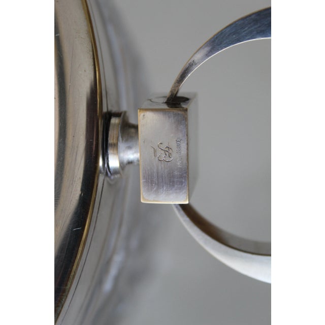 French Silver Plated & Cut Glass Champagne Ice Bucket Hoop Handles For Sale In Miami - Image 6 of 9