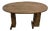 Oval Table with T-Shaped Legs in Oak, France, 1990s For Sale