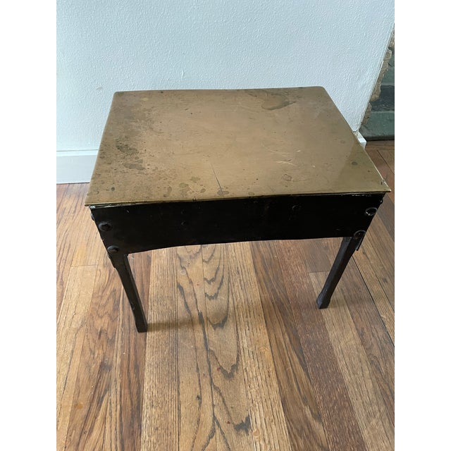 Late 19th Century 19th Century English Victorian Brass Fireplace Footman For Sale - Image 5 of 7