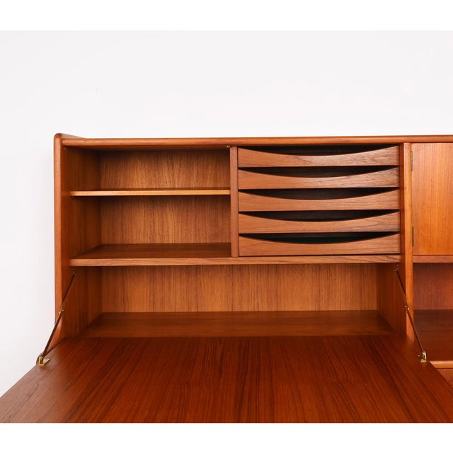 Vintage Danish Teak Highboard or Buffet, 1960s For Sale - Image 10 of 18