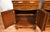1930 Pair of English Regency Burl Walnut Nightstands / Bedside Tables / Commodes For Sale - Image 14 of 18