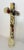 Large 1700's Antique Polychromed Carved Folk Art Wood Religious Crucifix Cross For Sale - Image 14 of 18